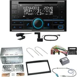 Kenwood DPX-7300DAB Bluetooth DAB Einbauset für Citroen C2 C3 Berlingo Jumpy