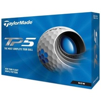 TaylorMade Unisex TP5 Golfbälle, weiß, Einheitsgröße