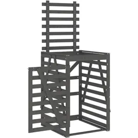 deluke Mülltonnenbox BOUMI 84 x 90 x 128,5 cm grau