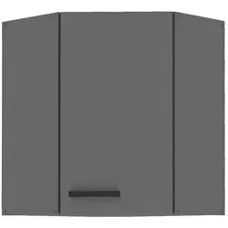 Küche NESSA Eckhängeschrank 60X60 Anthrazit Küchenzeile Küchenblock Einbauküche