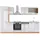 Vicco Küchenzeile R-Line 300 cm Weiß Hochglanz/Goldkraft Eiche