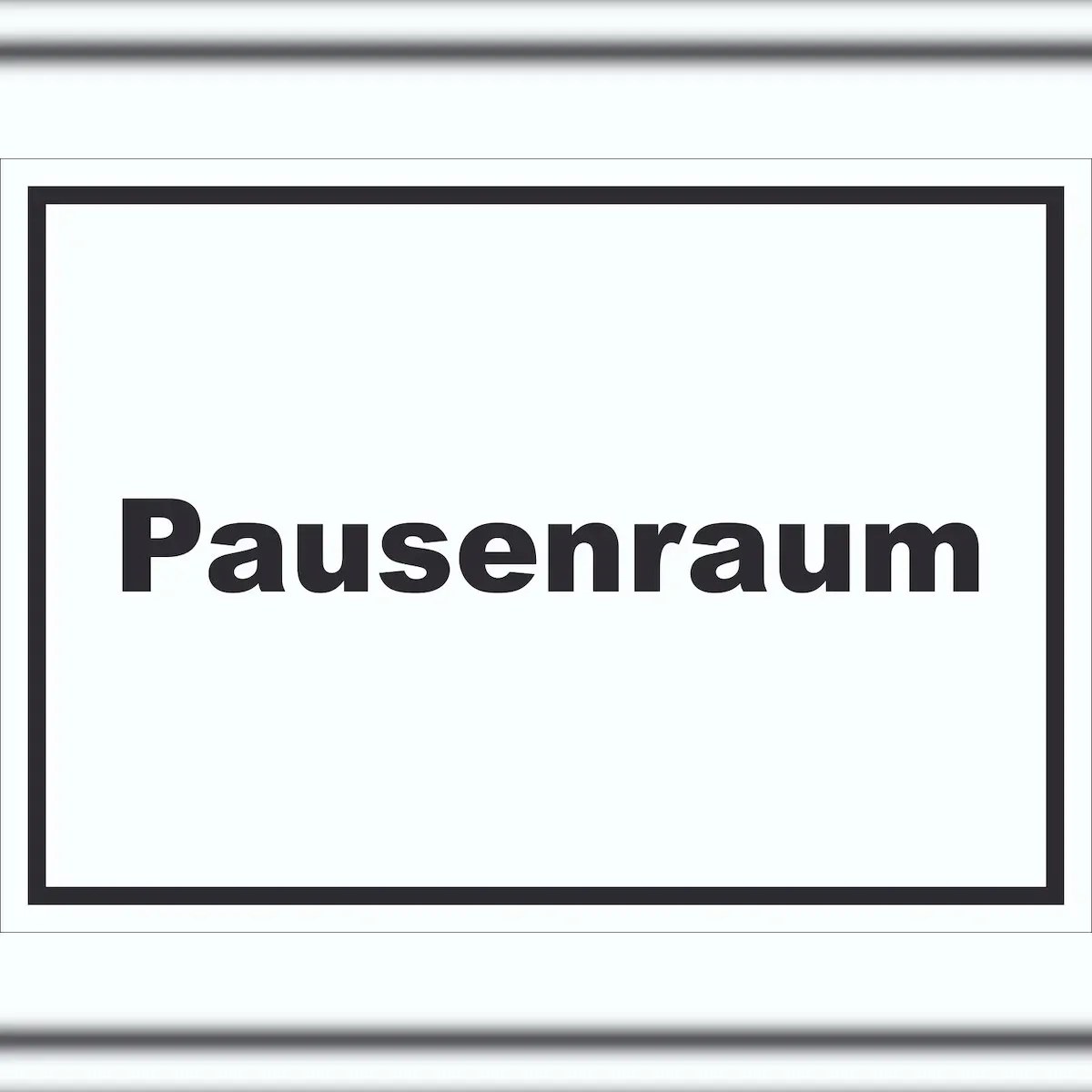 Pausenraum Schild mit Text Pause Mittagspause waagerecht A3 (297x420mm)