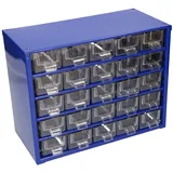 KOTARBAU® Kleinteilemagazin Metall 25K Sortierkasten Teilebox Aufbewahrungsbox für Kleinteile Blau 147 x 238 x 306 mm