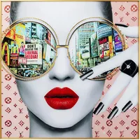 Kare DESIGN Wandbild 120 x cm Times Square View 56218 Glas Bunt