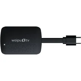 WAIPU.TV 4K Stick + Fernbedienung Streaming Stick, Schwarz