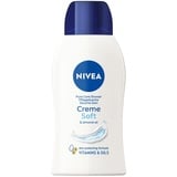 NIVEA Creme Soft Pflegedusche Mini (50 ml), Duschgel mit Vitaminen und wertvollen Ölen, feuchtigkeitsspendende und pH-hautneutrale Cremedusche mit mildem Duft