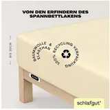 schlafgut Easy Jersey 120 x 200 - 130 x 220 cm yellow light