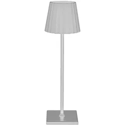 Akku Tischleuchte TL001C, silber-grau