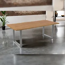 möbelliebling Baumkante 240 x 77 x 100 cm silber