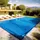 VOUNOT Poolabdeckung Rechteckig Dunkelblau 4x8 m