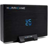 Hurricane 1TB Externe Festplatte GD35612 Aluminium, 3.5" HDD USB 3.0 für Mac PC