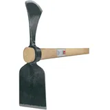 Idealspaten Gartenhacke Wiedehopfhacke Breitblatt geschmiedet mit Stiel