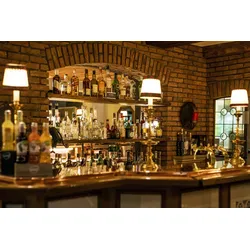 Fototapete PAPERMOON "BAR-TRESEN, Theke", bunt, B:4,50m L:2,80m, Vlies, Tapeten