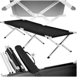 Tectake Feldbett, mit Aluminiumgestell, Belastbarkeit 150 kg, 190 x 70 x 45 cm
