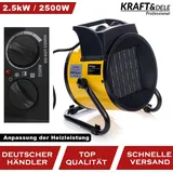 KRAFT DELE KD11727 Elektroheizung 2,5 kW Rot