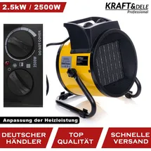 KRAFT DELE KD11727 Elektroheizung 2,5 kW Rot