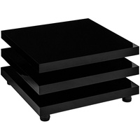 STILISTA Couchtisch »Wohnzimmertisch Beistelltisch Sofatisch«, Kaffeetisch, 360° schwenkbare Tischplatten, Cube-Design, Farb- und Größenwahl schwarz 73cm x 73cm - 35,00 cm