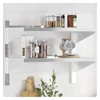 vidaXL Wandregal 75 x 40 x 60 cm Silber