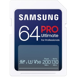 Samsung PRO Ultimate 64 GB, U3, UHS-I Speicherkarte Weiss