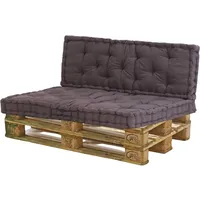 Hti-Living HTI-Living, Sitzkissen, Sitzkissen Set Braun Palettenkissen