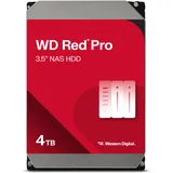 Western Digital WD Red Pro interne Festplatte 4 TB (3,5 Zoll, NAS Festplatte, 7.200U/min, 256 MB Cache, SATA 6 Gbit/s, NASware-Technologie, für NAS-Systeme im Dauerbetrieb, stoßfest) rot