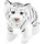 Brubaker Tiger Kuscheltier 30 cm Weiß