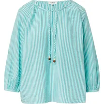 s.Oliver Musselin-Bluse mit Raglanärmeln und Raffung Blau XS