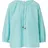 s.Oliver Musselin-Bluse mit Raglanärmeln und Raffung Blau XS