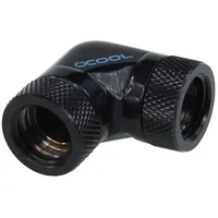 Alphacool HF L-Verbinder 90° - G1/4 drehbar - 2x Innengewinde - Deep Black