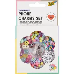 folia Perlen-Set Phone Charms Set mehrfarbig