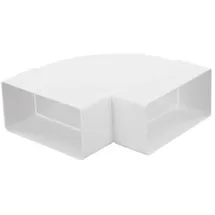 airRoxy Flachkanal 90° Bogen horizontal System 110x55mm 02-405