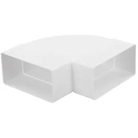 airRoxy Flachkanal 90° Bogen horizontal System 110x55mm 02-405