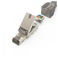 Hama Netzwerkstecker, CAT-6a 10 Gbit/s geschirmt, werkzeuglose Montage, 5