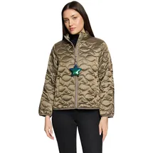 Cartoon Steppjacke mit Eingrifftaschen in Dusky Green - 40