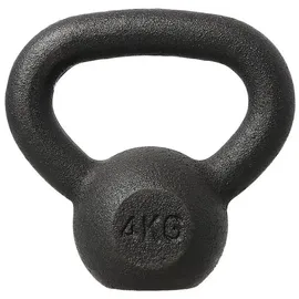 HMS Kettlebell 4 kg Gusseisen Kugelhantel schwarz
