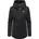 Damen Kurzmantel warme wasserdichte Winterjacke mit verstellbarer Kapuze Black Gr 3XL 3XL