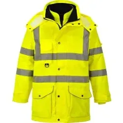 PORTWEST® Warnschutz Winterjacke 7in1 S427 Traffic, gelb 1 Stück, Größe: XL