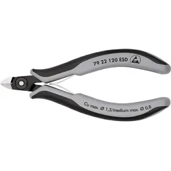 KNIPEX Präzisions-Elektronik-Seitenschneider ESD ohne Facette - 7922120ESD