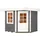 Weka Designhaus 213+ 2,50 x 2,50 m Grau