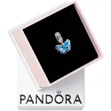 Pandora Blauer Murano-Glas Schmetterling Charm-Anhänger 792698C01