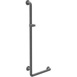 Silver Age System Winkelgriff 50 x 115,8 cm, mit Brausehalter u. Struktur
