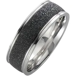 Fingerring VIVANCE "Edelstahl 2farbig", bunt (mehrfarbig), Fingerringe, Damen, 050 (15,9), Edelstahl