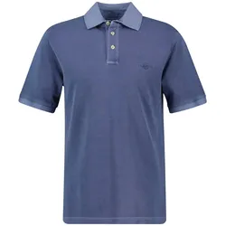 GANT Herren Poloshirt, ausgewaschen - SUNFADED POLO, Washer, Kurzarm, Knopfleiste Blau L