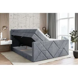 altdecor Boxspringbett 160 x 200 cm H3/H4 Grau