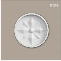 Profhome Zierelement Stuck Ornament Weiß 3 St. 10 x