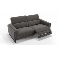 Sofanella 2-Sitzer Stoff Mara, Relaxsofa, Designsofa, Designer Couch, Italienisches Sofa, 2er Sofa grau