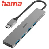 Hama USB 3.2 Gen1 5 Gbit/s, Alu Ultra Slim - Silber