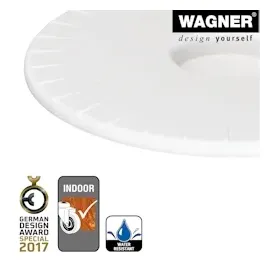 Wagner System GmbH Wagner Pflanzenroller Ultraflat GH 0451 Weiß Ø 30