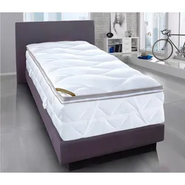 BRECKLE Taschenfederkernmatratze BRECKLE "Belvedere DeLux 1000", weiß, B:100cm H:30cm L:200cm, Bezug: 80% Polyester, 20% Viskose. Steppfüllung: 100% Polyester, Matratzen, Matratze in verschiedenen Größen, besondere Kernhöhe von ca. 28 cm