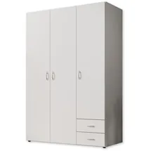 Pol-Power Kleiderschrank Base 3-türig weiß